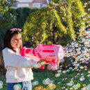 Wanna Bubbles Sci-Fi Bazooka Bubble Gun with LED Lights | Kids Bubble Blaster Toy