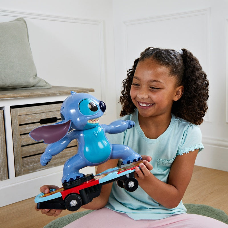 Disney Stitch Remote Control Skateboarding Toy + Free Activity Book