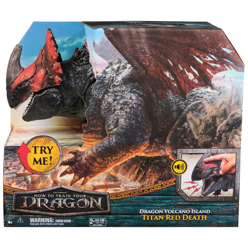 DreamWorks How To Train Your Dragon Titan Red Death Action Figure + Free Activity Book