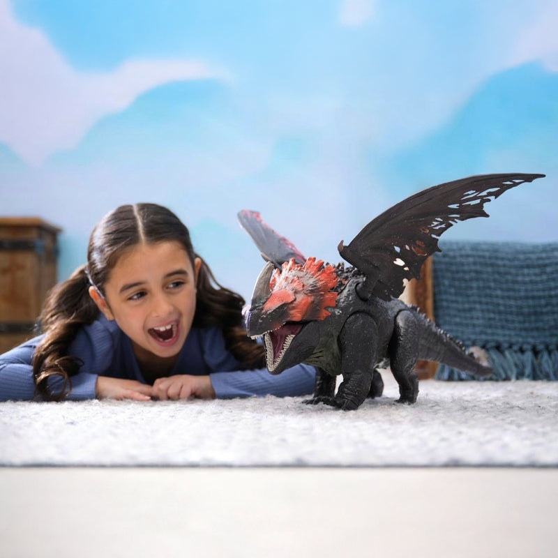DreamWorks How To Train Your Dragon Titan Red Death Action Figure + Free Activity Book