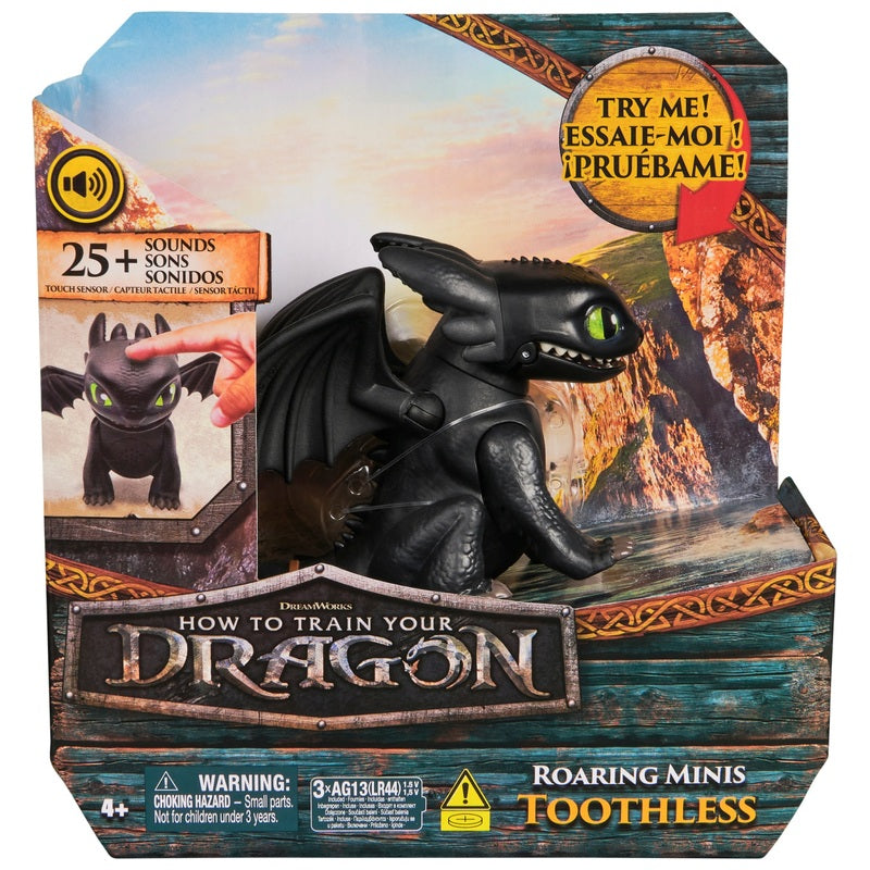 DreamWorks How To Train Your Dragon Roaring Minis Toothless Interactive Figure + Free Activity Book