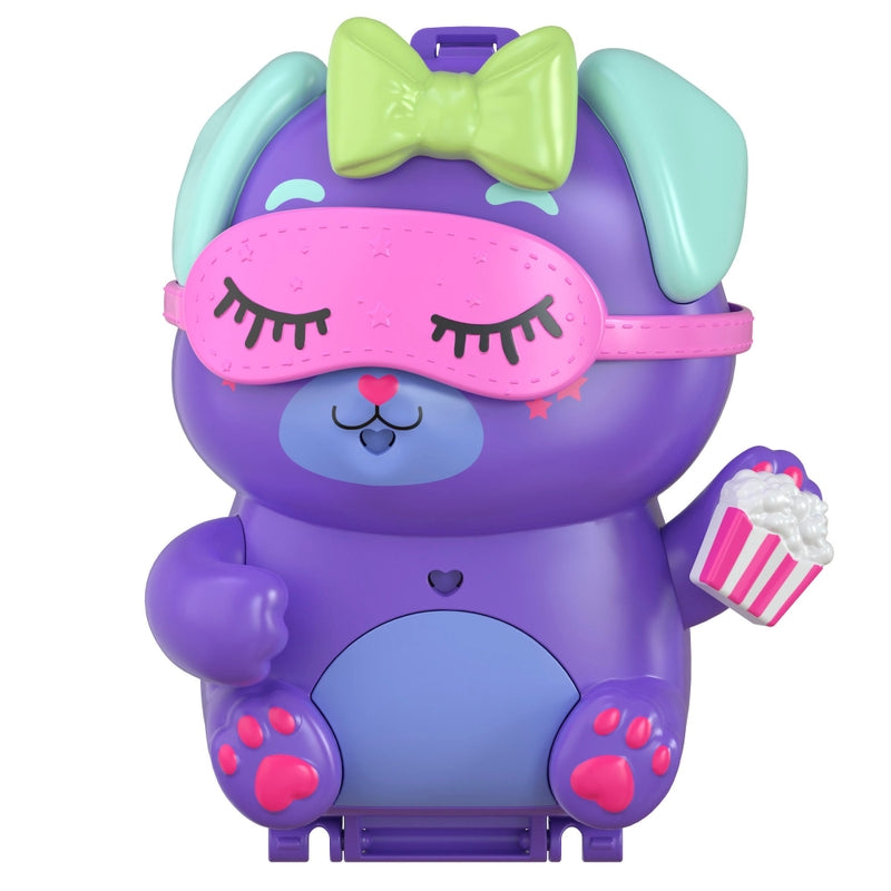 Polly Pocket Sleepover Puppy Compact Playset + Free Activity Book