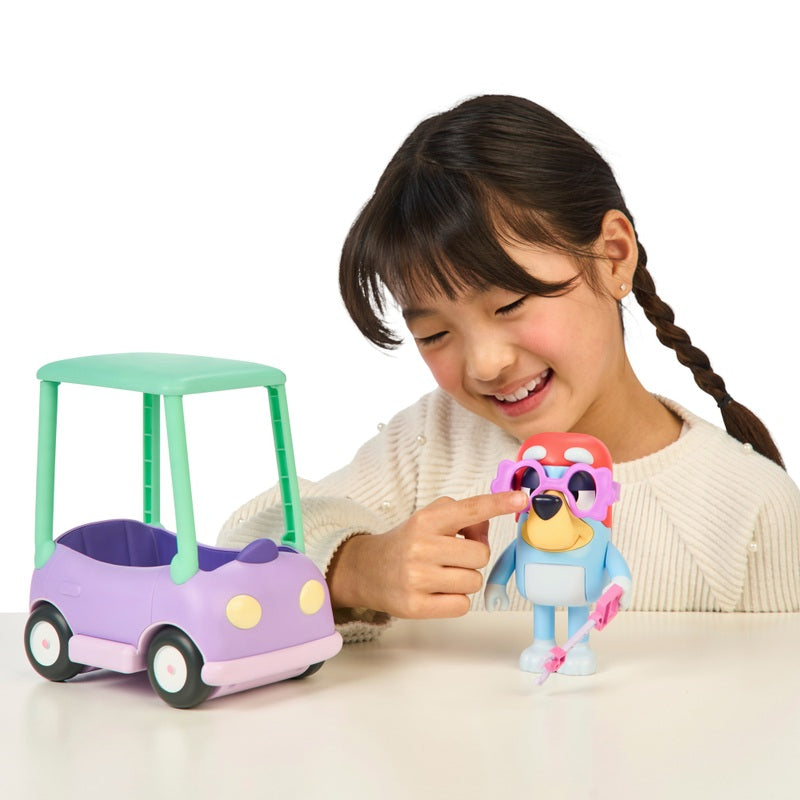 Bluey Chat Mates Grannies Car with Janet + Free Activity Book
