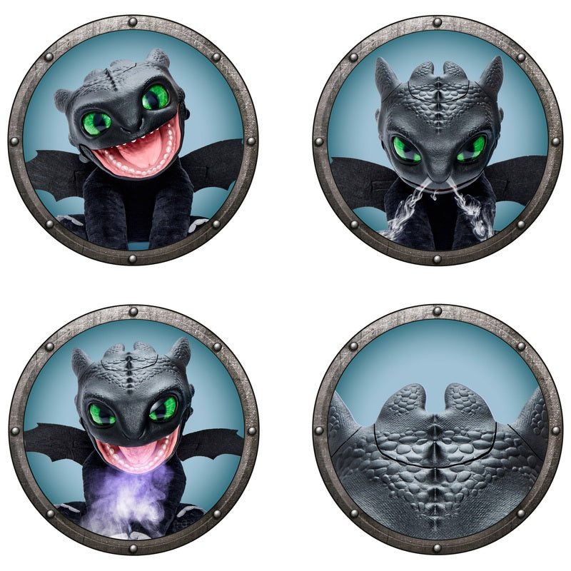 DreamWorks How To Train Your Dragon Toothless Puppetronic Interactive Toy + Free Activity Book