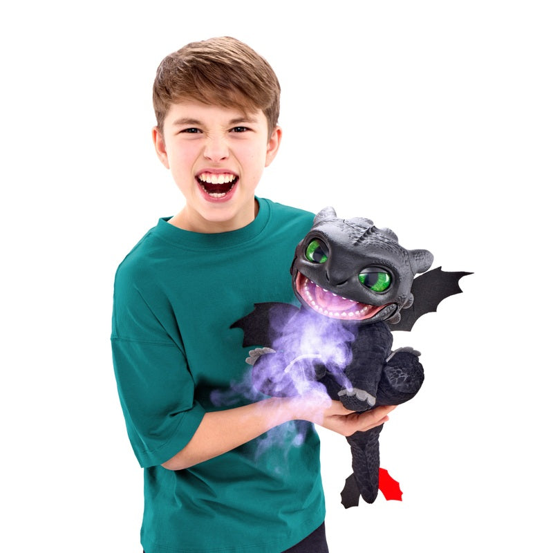 DreamWorks How To Train Your Dragon Toothless Puppetronic Interactive Toy + Free Activity Book