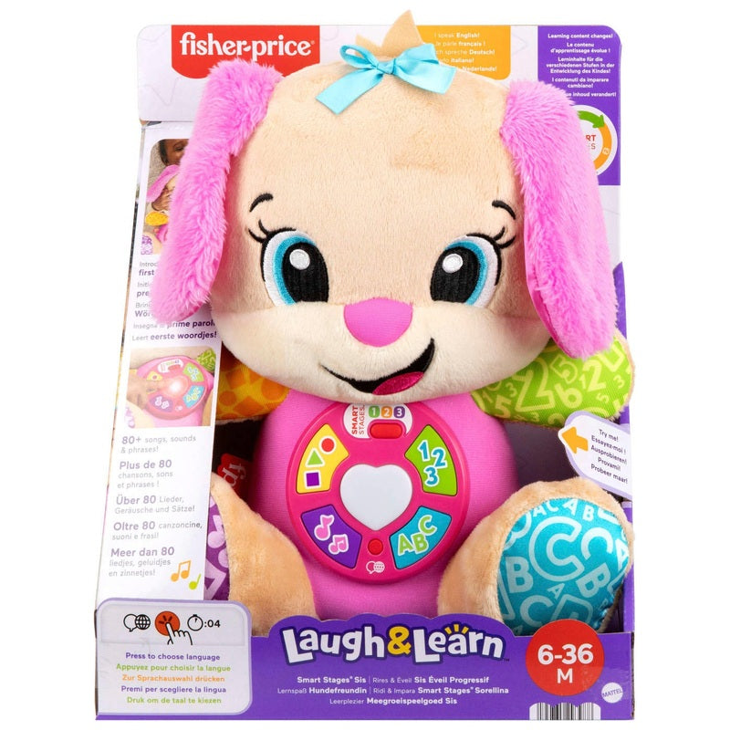 Fisher-Price Laugh & Learn Smart Stages Puppy Sis+ Free Activity Book