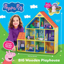 Peppa Pig Wooden Play House Peppa & Baby Evie Set + Free Activity Book
