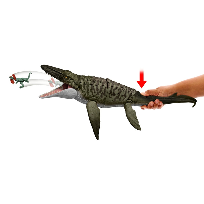 Jurassic World Bite 'N Blast Mosasaurus Figure + Free Activity Book