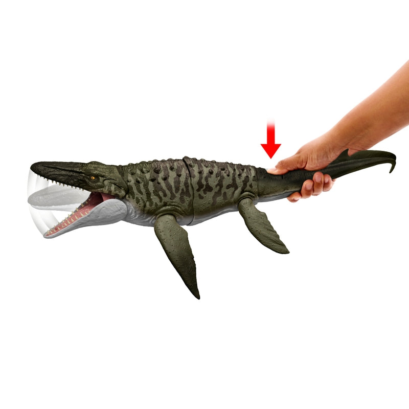 Jurassic World Bite 'N Blast Mosasaurus Figure + Free Activity Book