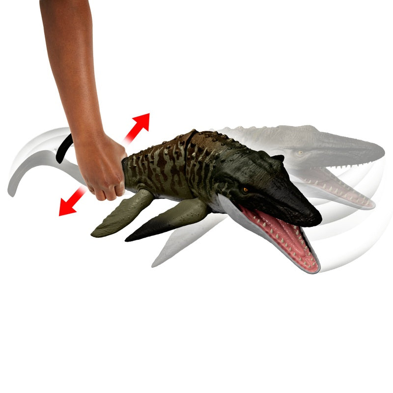 Jurassic World Bite 'N Blast Mosasaurus Figure + Free Activity Book
