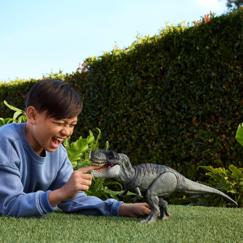 Jurassic World Rebirth Power Devour T-Rex Dinosaur Action Figure + Free Activity Book