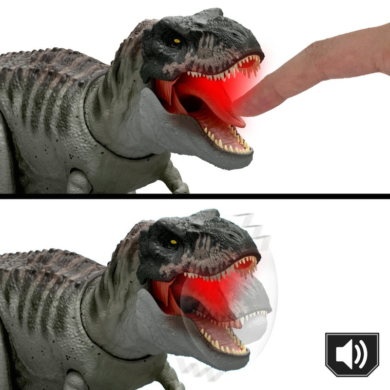 Jurassic World Rebirth Power Devour T-Rex Dinosaur Action Figure + Free Activity Book