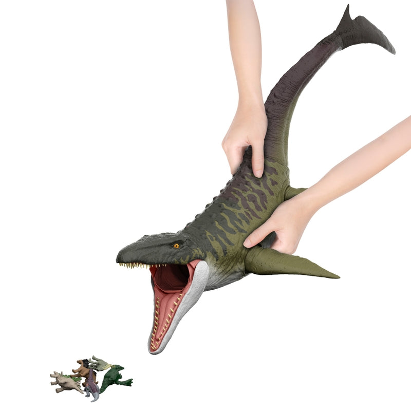 Jurassic World Super Colossal Mosasaurus Figure + Free Activity Book