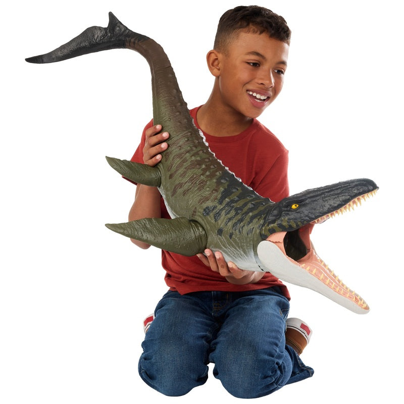 Jurassic World Super Colossal Mosasaurus Figure + Free Activity Book