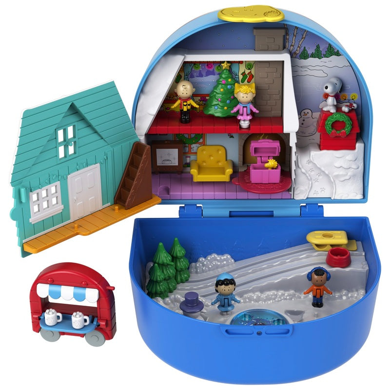 Polly Pocket Compact Peanuts Playset + Free Activity Book