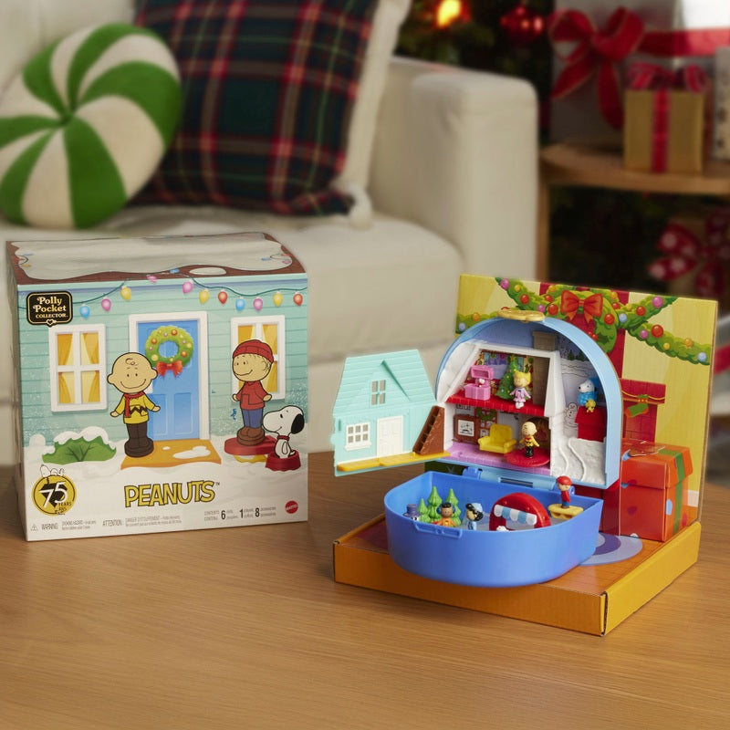 Polly Pocket Compact Peanuts Playset + Free Activity Book