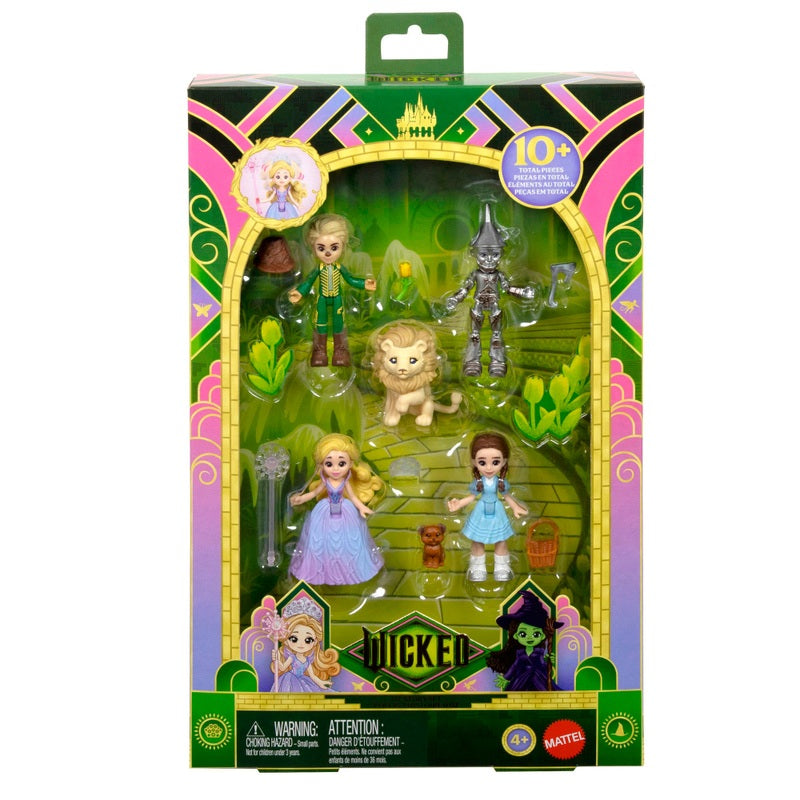 Wicked For Good Small Dolls Land of Oz 5 Pack + Free Activity Book