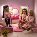 Our Generation Vanity Table & Chair Playset + Free Activity Book