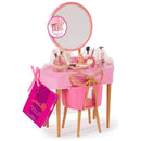 Our Generation Vanity Table & Chair Playset + Free Activity Book