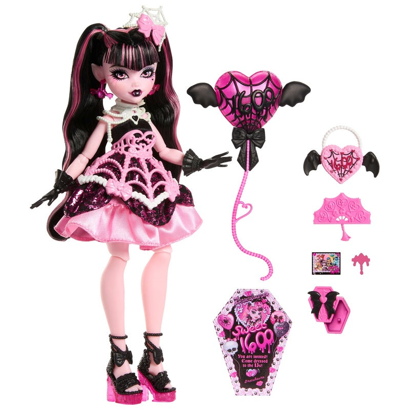 Monster High Scary Sweet Birthday Draculaura Doll + Free Activity Book