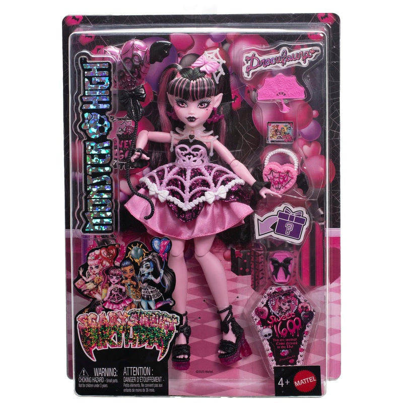Monster High Scary Sweet Birthday Draculaura Doll + Free Activity Book