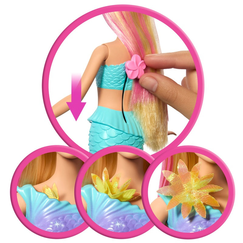 Barbie Flower Magic Mermaid Blonde Doll + Free Activity Book