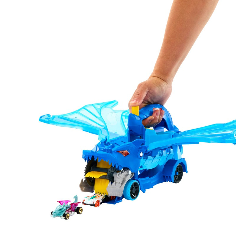 Hot Wheels Ultimate Dual Dragon Transporter + Free Gift Book
