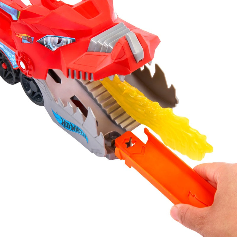 Hot Wheels Ultimate Dual Dragon Transporter + Free Gift Book