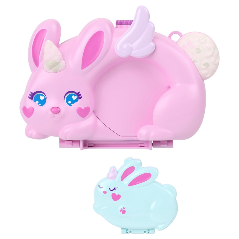Polly Pocket 2-in-1 Bunny Fun Compact Set + Free Activity Book