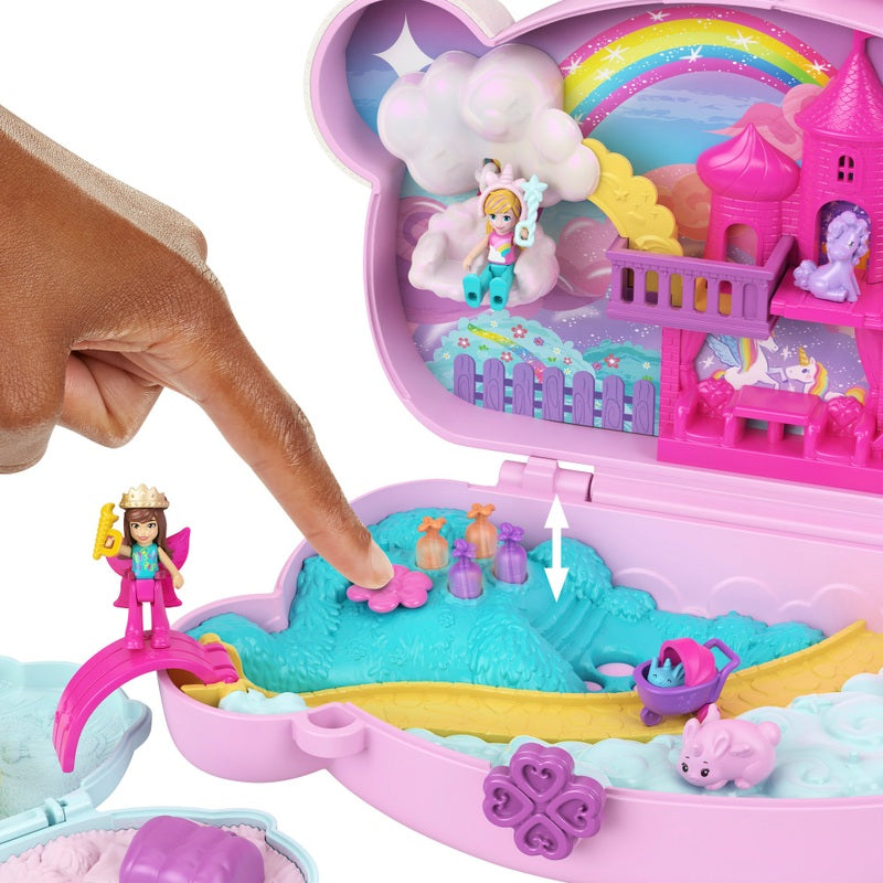 Polly Pocket 2-in-1 Bunny Fun Compact Set + Free Activity Book