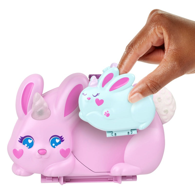 Polly Pocket 2-in-1 Bunny Fun Compact Set + Free Activity Book