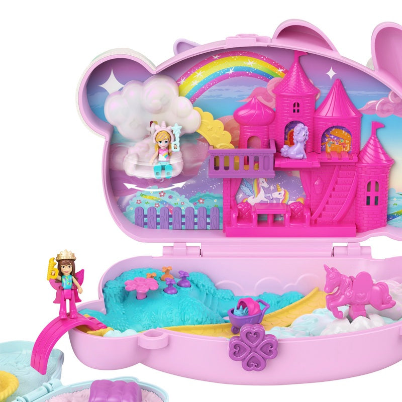 Polly Pocket 2-in-1 Bunny Fun Compact Set + Free Activity Book