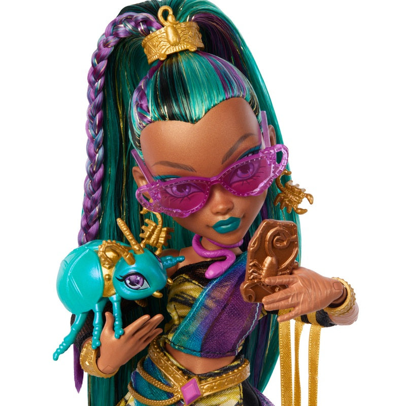 Monster High Nefera De Nile Doll with Pet + Free Activity Book