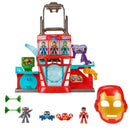 Marvel Iron Man and His Awesome Friends Iron Quarters Playset + Free Activity Book