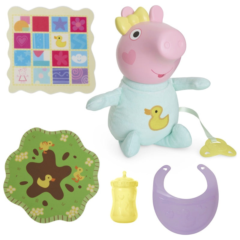 Peppa Pig Oinks & Snuggles Baby Evie Doll + Free Activity Book