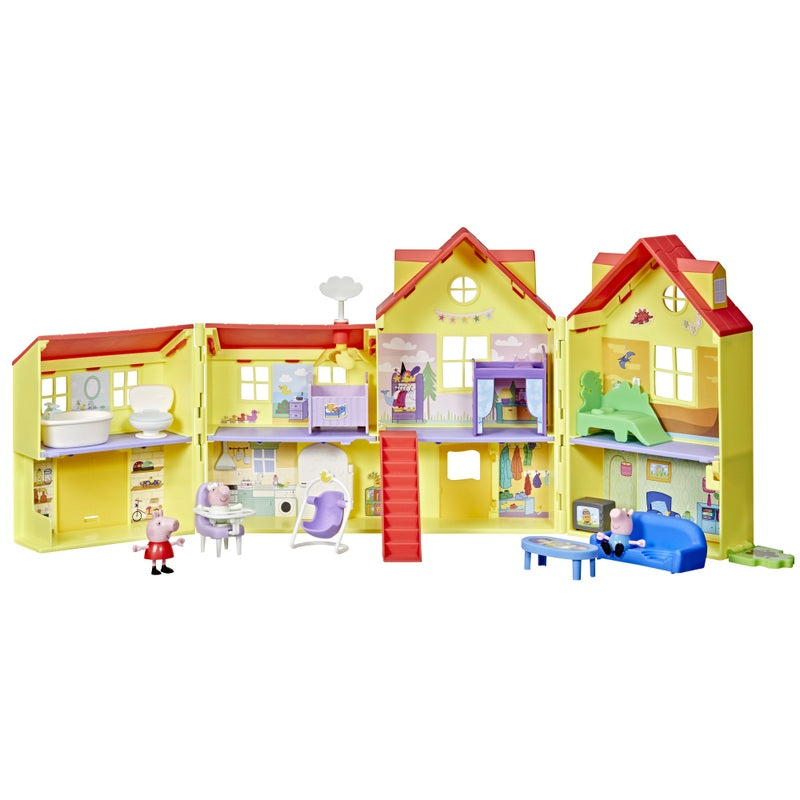 Peppa Pig’s Big Family House Playset with Baby Evie + Free Activity Book