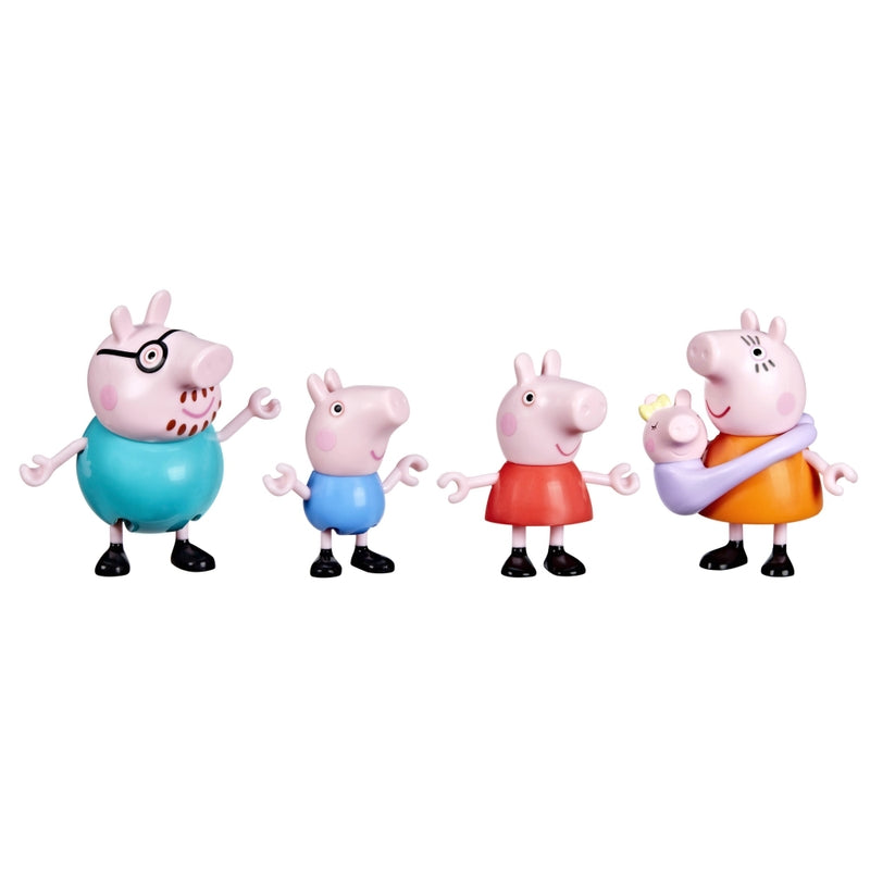 Peppa Pig Family of Five Figures Set with Baby Evie + Free Activity Book