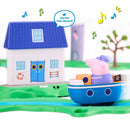 Peppa Pig Whizz-Around Bobbing Along Boat Trip Playset + Free Activity Book