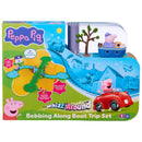 Peppa Pig Whizz-Around Bobbing Along Boat Trip Playset + Free Activity Book