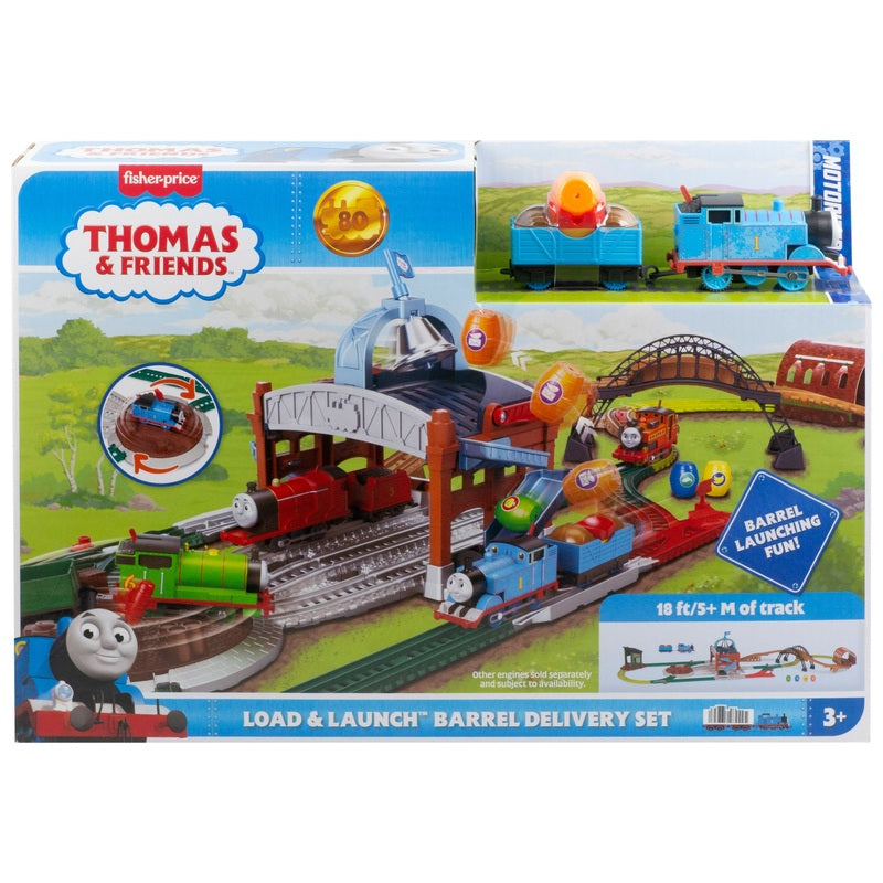 Thomas & Friends Load & Launch Barrel Delivery Set + Free Activity Book