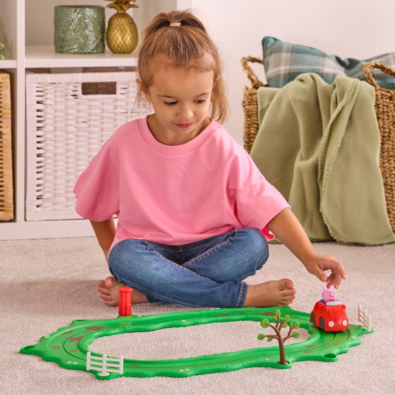 Peppa Pig Whizz-Around Peppa’s Little Red Car Playset + Free Activity Book