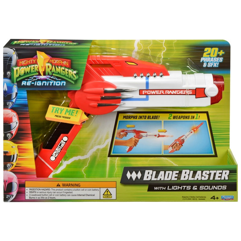 Mighty Morphin Power Rangers Re-Ignition Blade Blaster + Free Activity Book