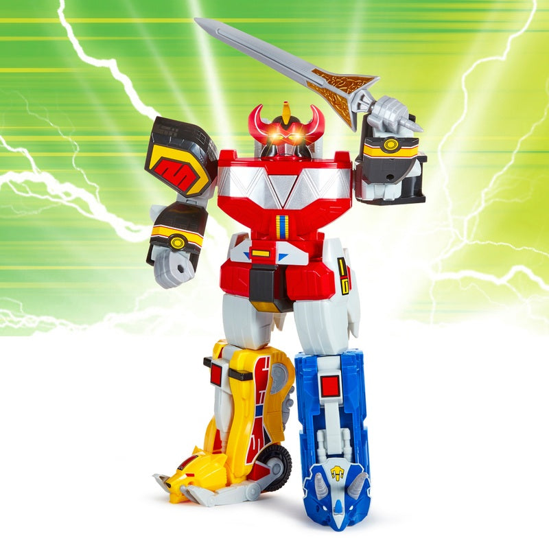 Mighty Morphin Power Rangers Ultimate Megazord Re-Ignition Action Figure + Free Activity Book