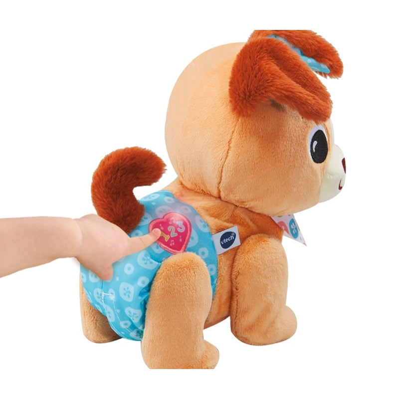 VTech Baby Walk & Wag Puppy + Free Activity Book Included