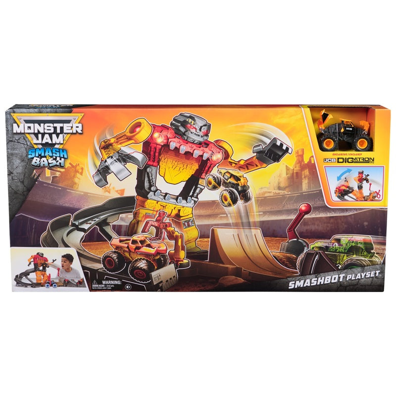 Monster Jam Smash & Bash SmashBot Playset + Free Activity Book