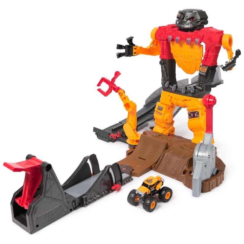 Monster Jam Smash & Bash SmashBot Playset + Free Activity Book