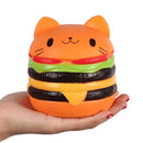 Cute Cat Burger Squishy – Slow Rising Sensory Stress Relief Toy