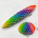 Rainbow Mesh Fidget Worm Toy – Stretchy Sensory Stress Relief Toy