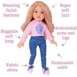 Kids DesignaFriend Evie Fashion Doll - 18inch/46cm For 3 Yrs+