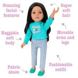 Kids DesignaFriend Zoey Fashion Doll - 18inch/46cm For 3 Yrs+